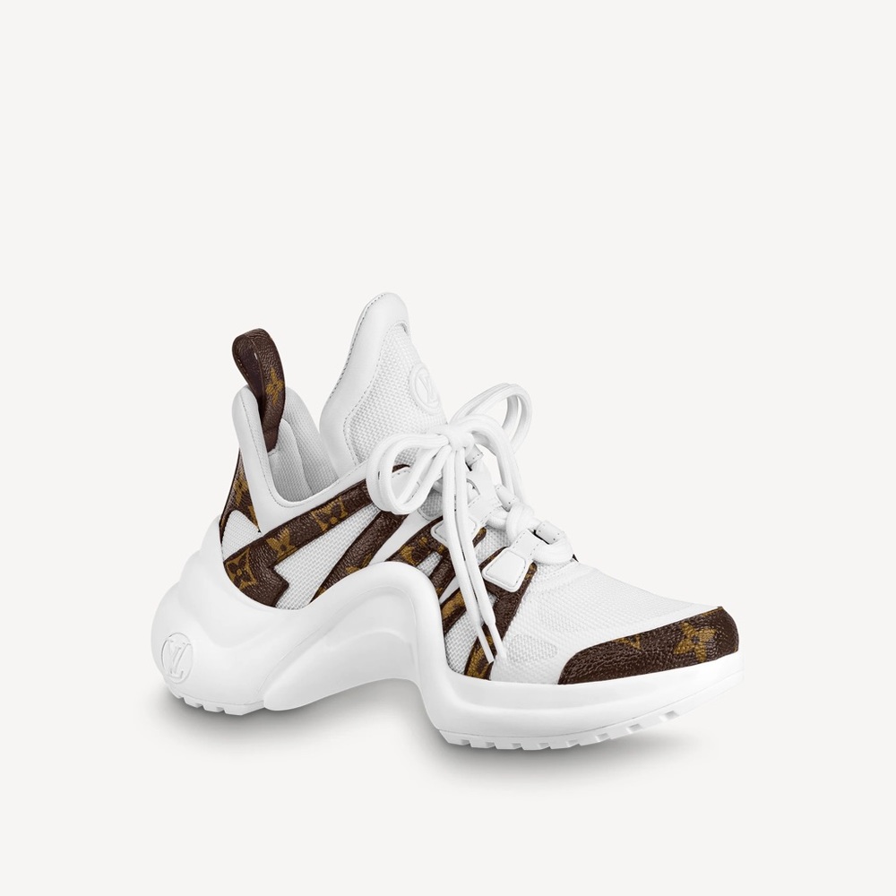 LV ARCHLIGHT SNEAKER MONOGRAM WHITE SIZE 36